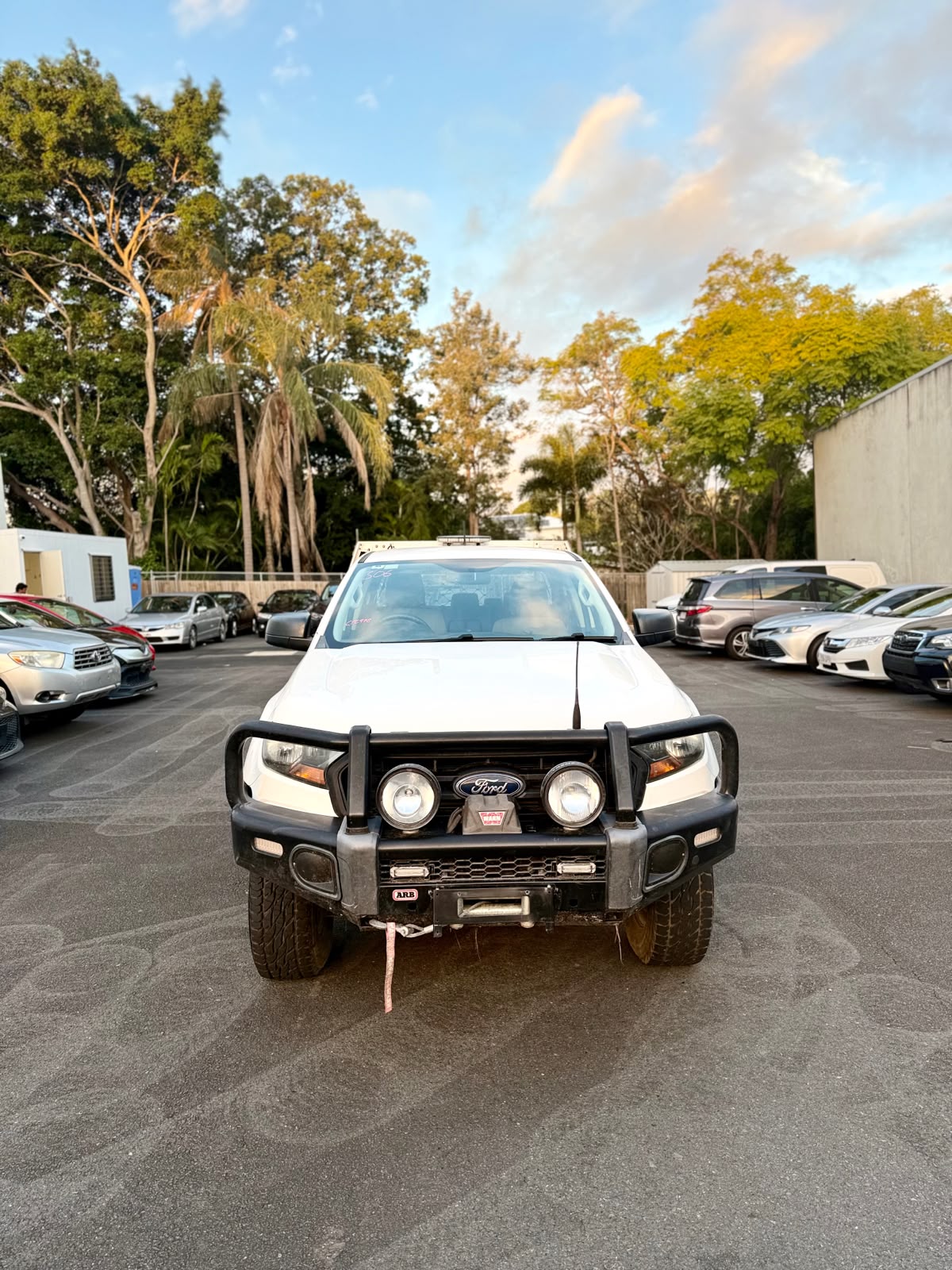 2019 Ford Ranger Dual Cab Chassis in White