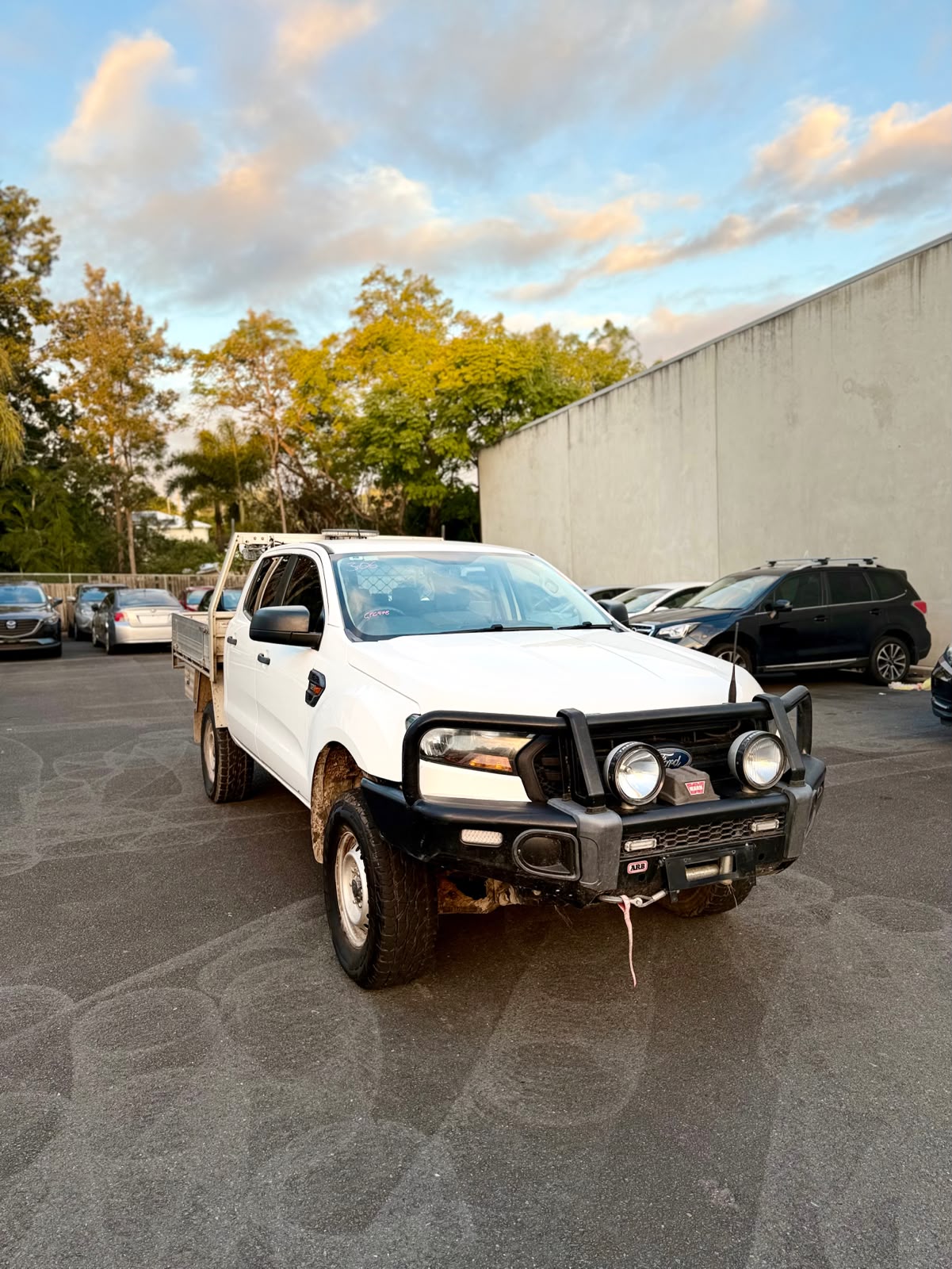 2019 Ford Ranger Dual Cab Chassis in White