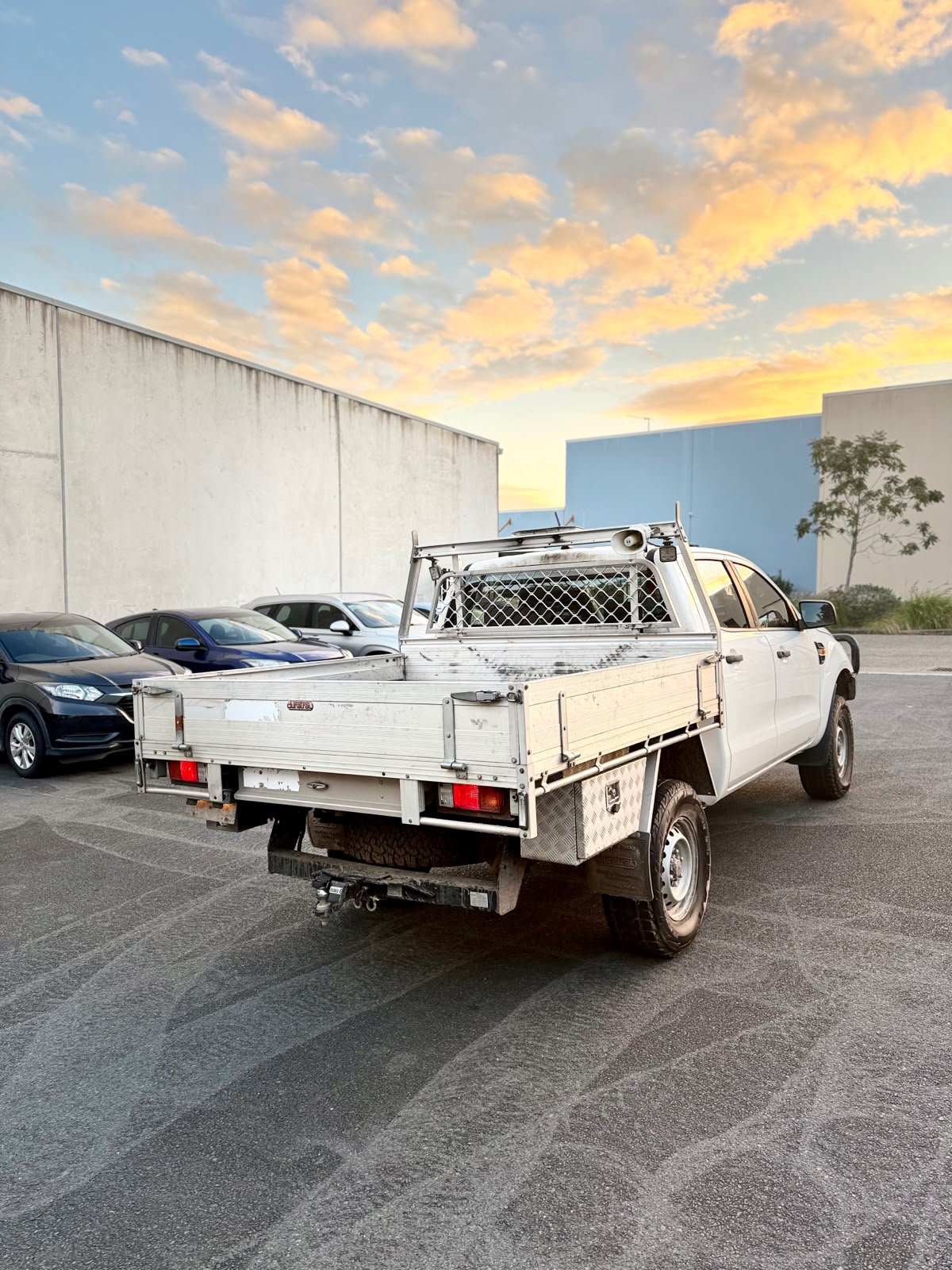 2019 Ford Ranger Dual Cab Chassis in White