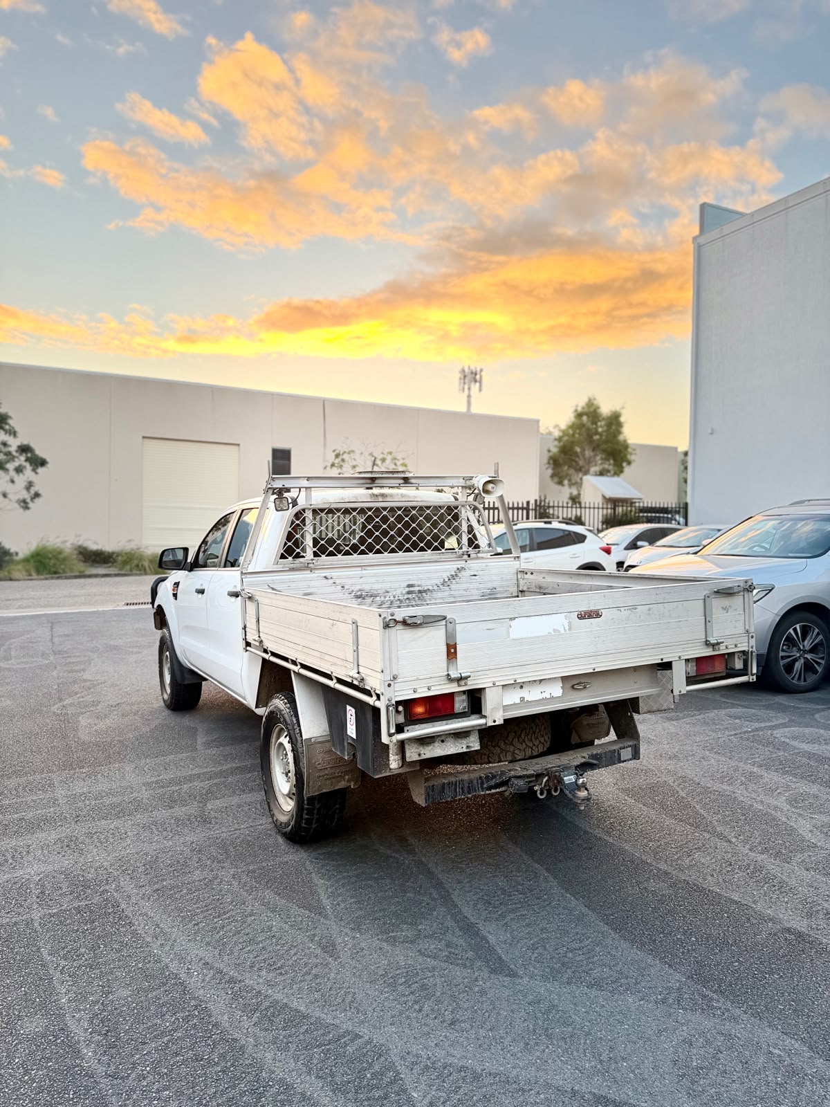 2019 Ford Ranger Dual Cab Chassis in White